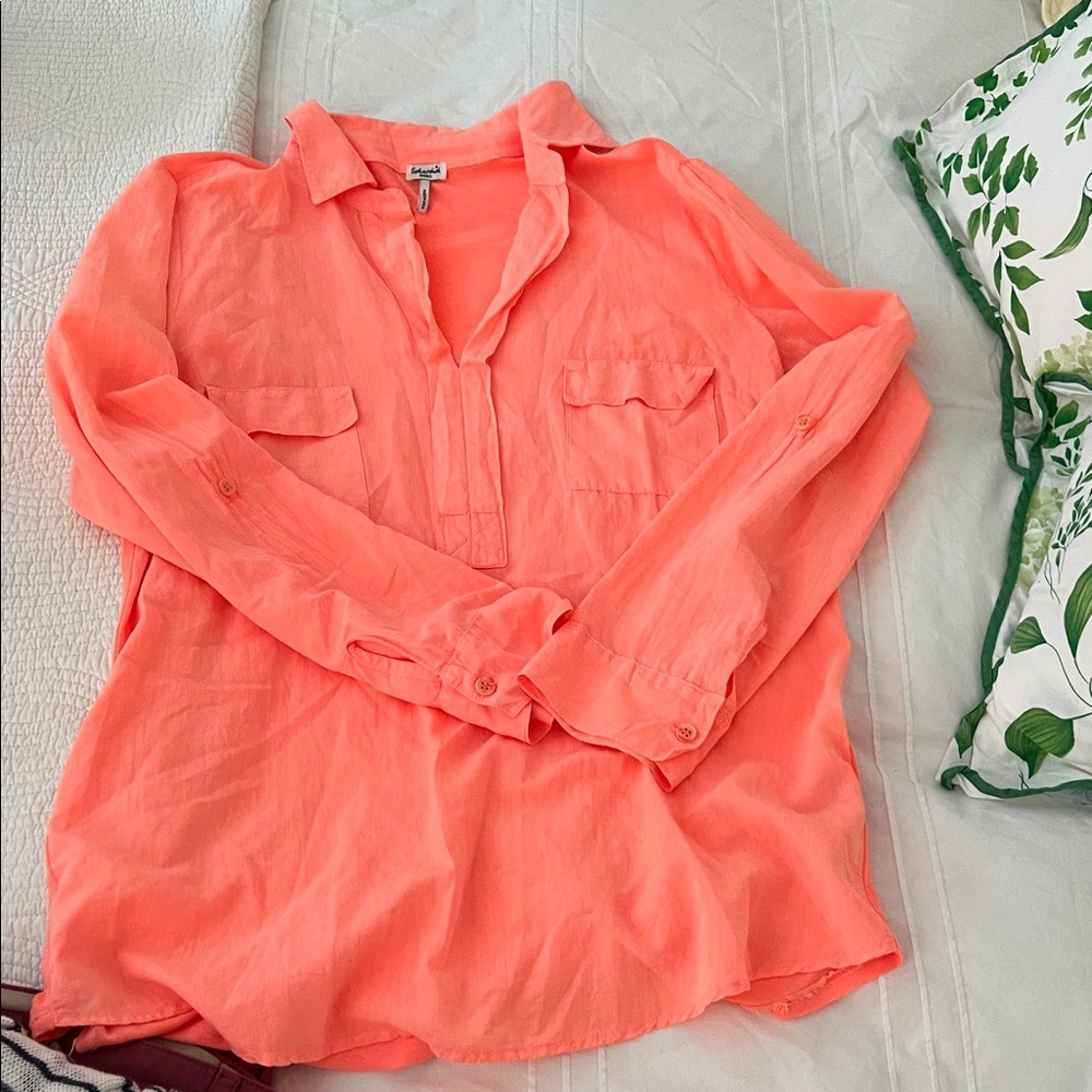 Splendid Bright Coral Blouse